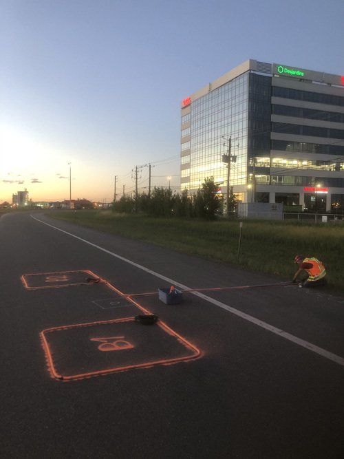 Installation d'une boucle de détection