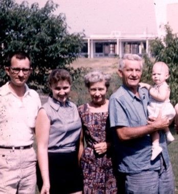 Arthur, wife Margaret, Loretta, Roy, and Dale in 1959 — St. Louis, MO — Schmidt Equipment & Supply