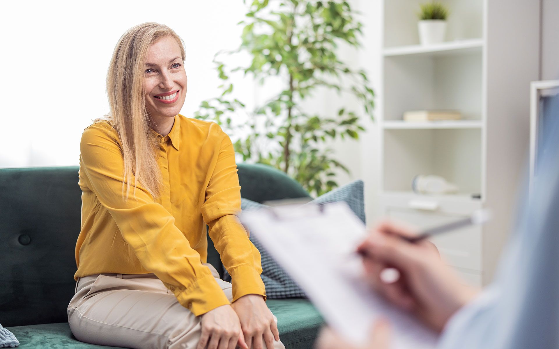 A woman holding old woman