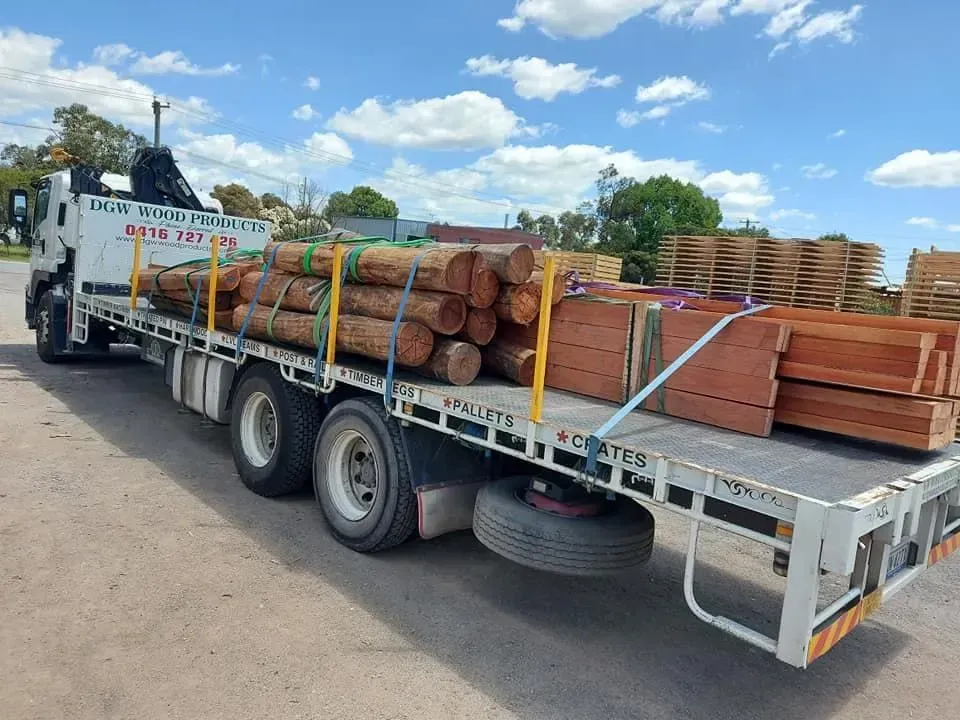 Stacked Wooden Pallets — DGW Wholesale Timber & Hardware in Rutherford, NSW