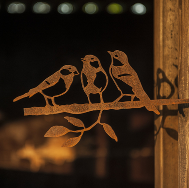 koolmees trio Vogelvoerhuisje