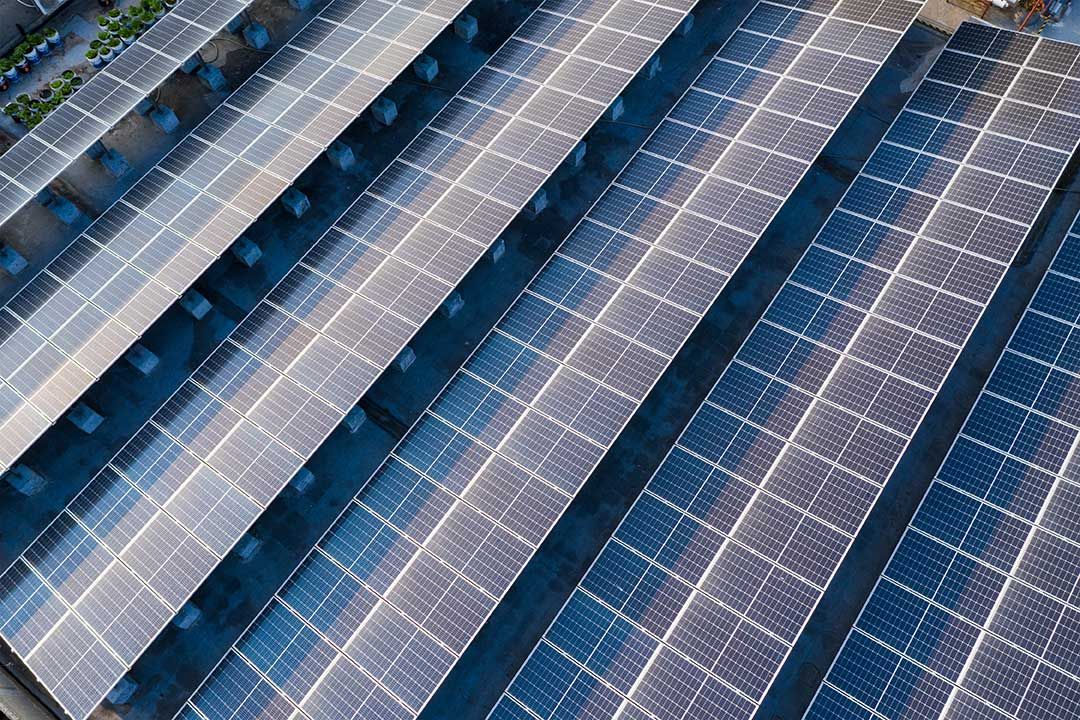solar panels in storage