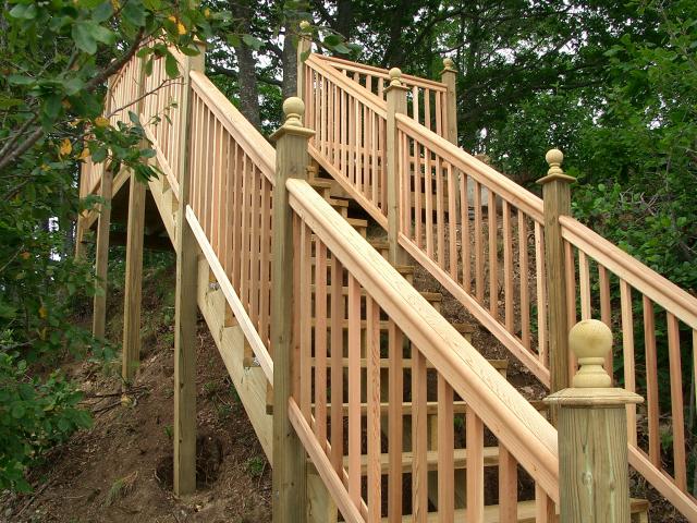 Marine Stairways — Wooden Stairways in Thomaston, ME