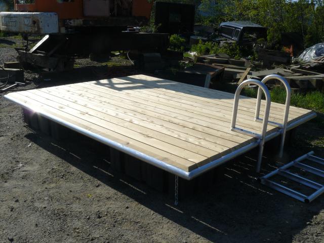 Wood Floats — Wooden Deck And Curve Handle in Thomaston, ME