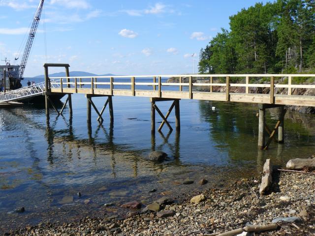 Wood Piers Services — Stairways Above The Shoreline in Thomaston, ME