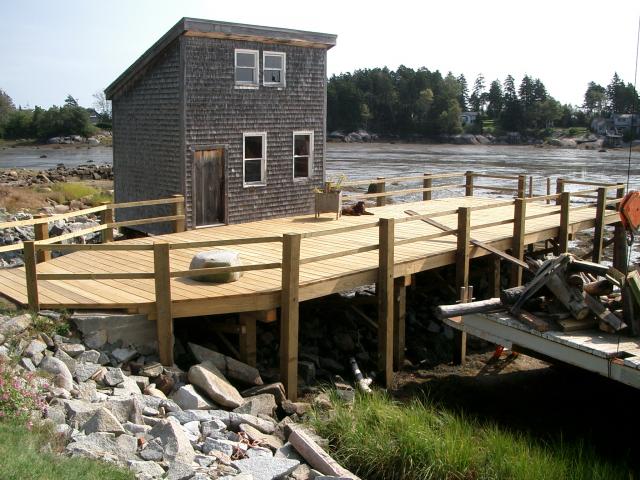 Granite Piers — Granite Pier And Wooden Dock in Thomaston, ME