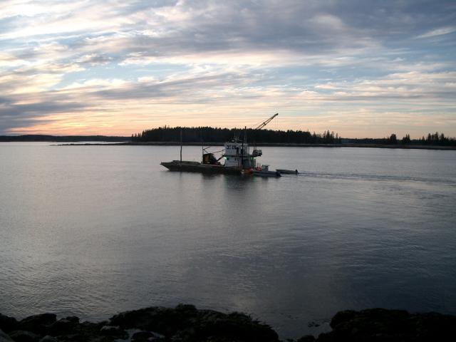 Tibbetts Marine — Crane Vessel At The Sea in Thomaston, ME