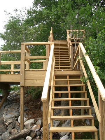 Marine Stairs — Wooden Dock And Stairway in Thomaston, ME