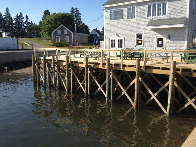 Maine Marine Construction — Wooden Piers And White House in Thomaston, ME