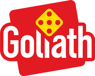 Logo Goliath: rettangolo rosso con la scritta 