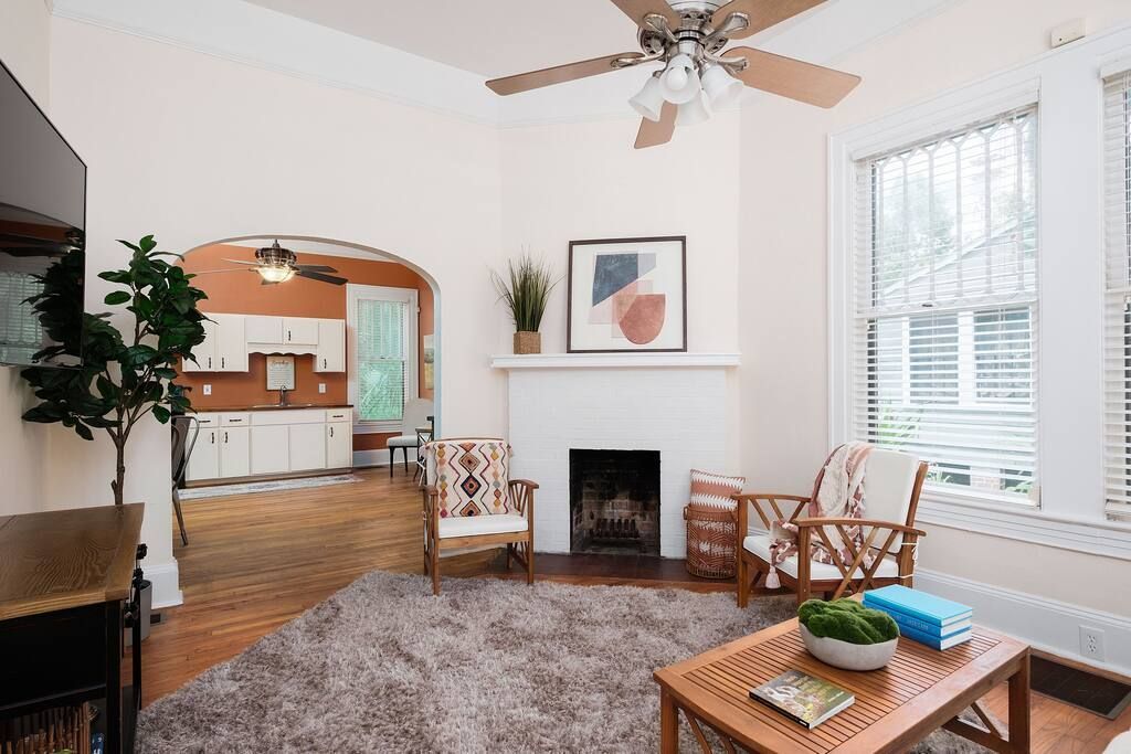 relaxing room in short term rental