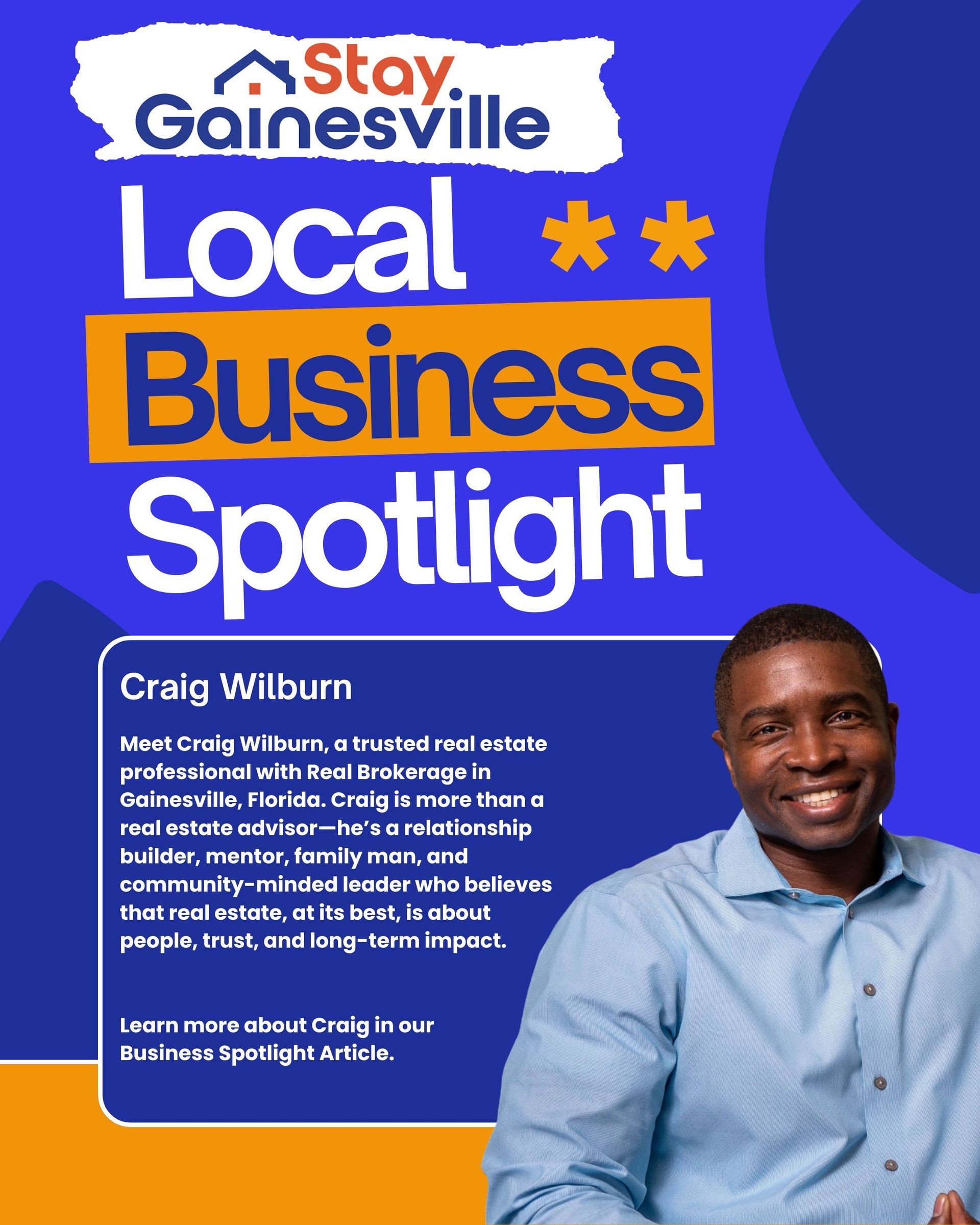 Craig Wilburn: Featured Business or StayGainesville in Gainesville, FL