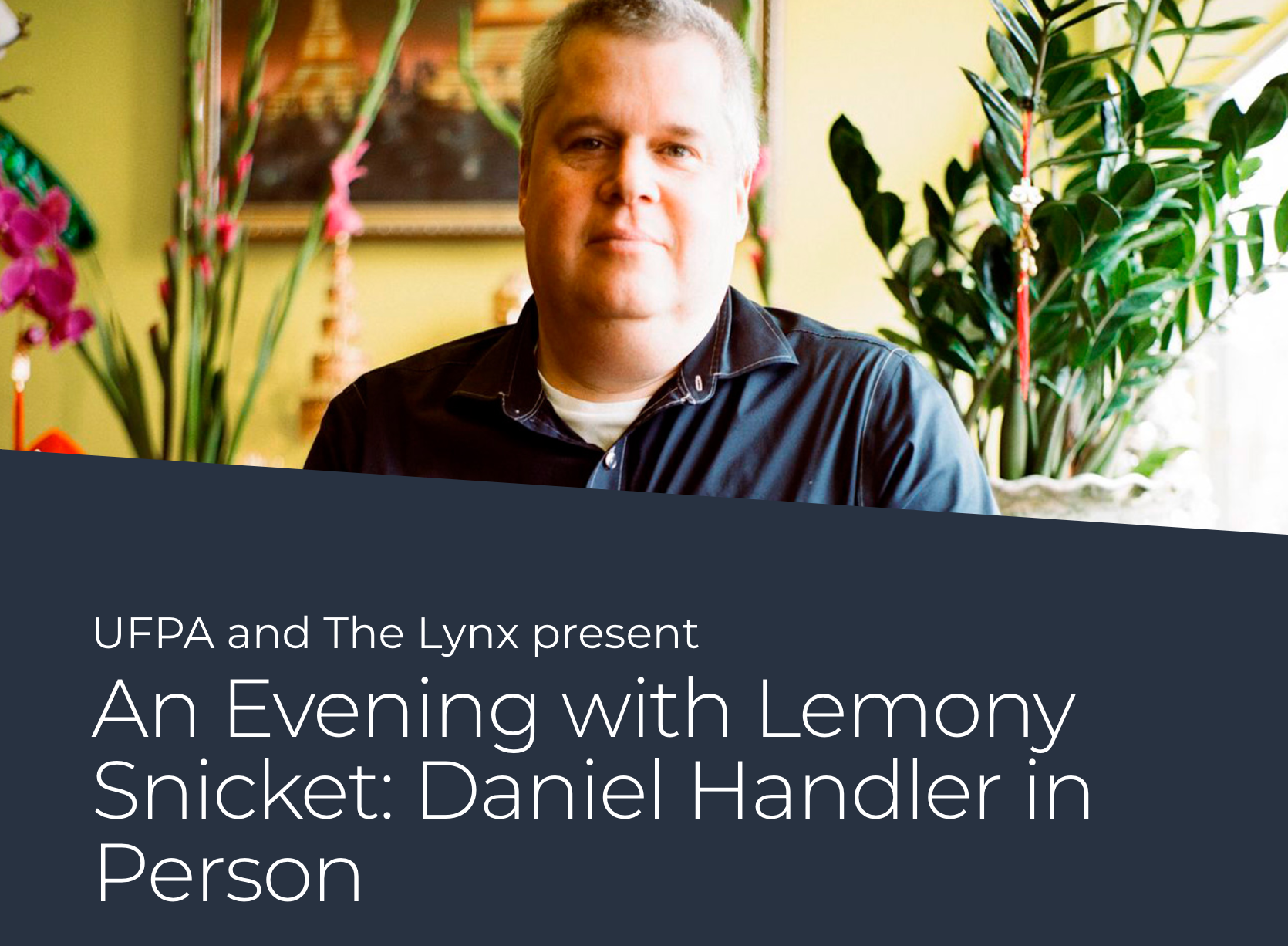 Daniel Handler (Lemony Snicket) speaks at the UFPA in Gainesville, FL