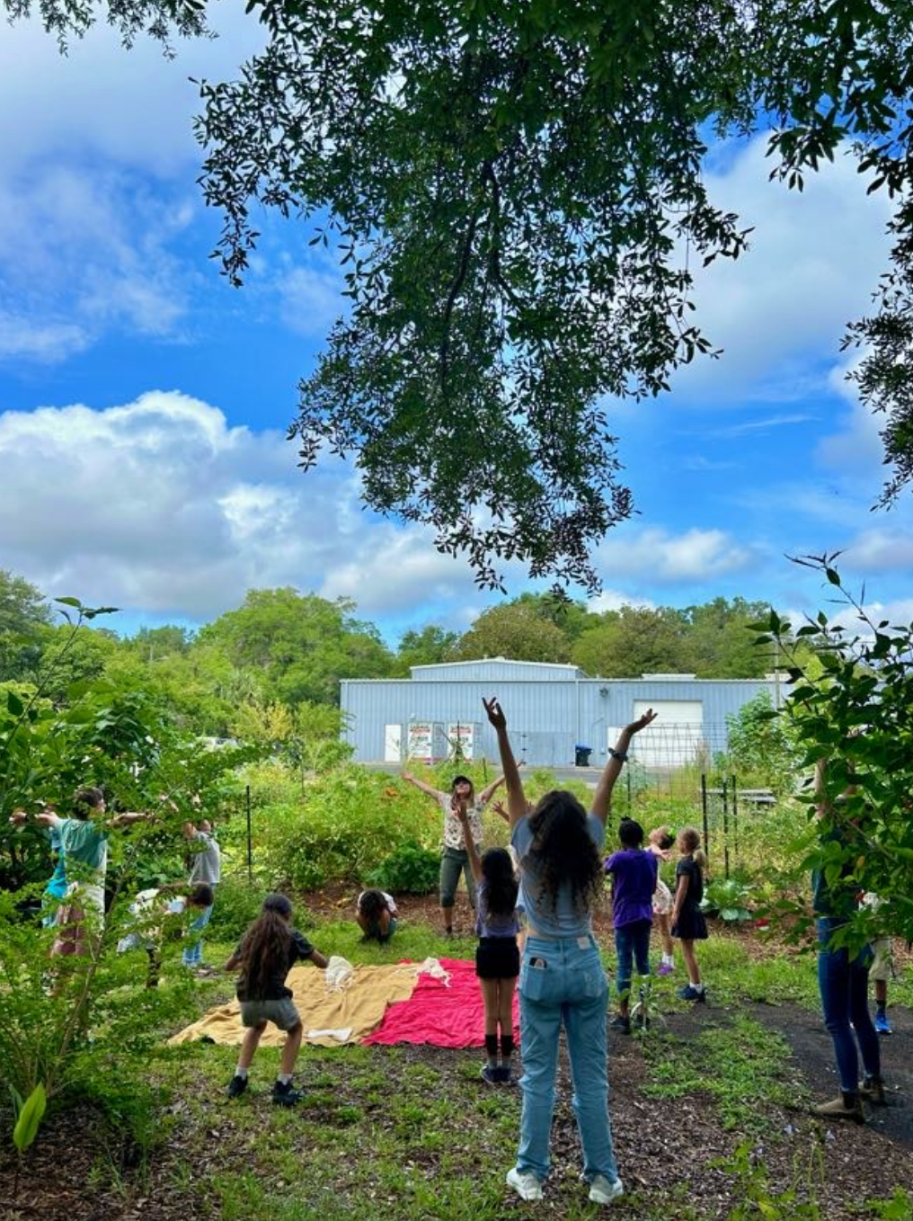 Children at the Gainesville Community Garden