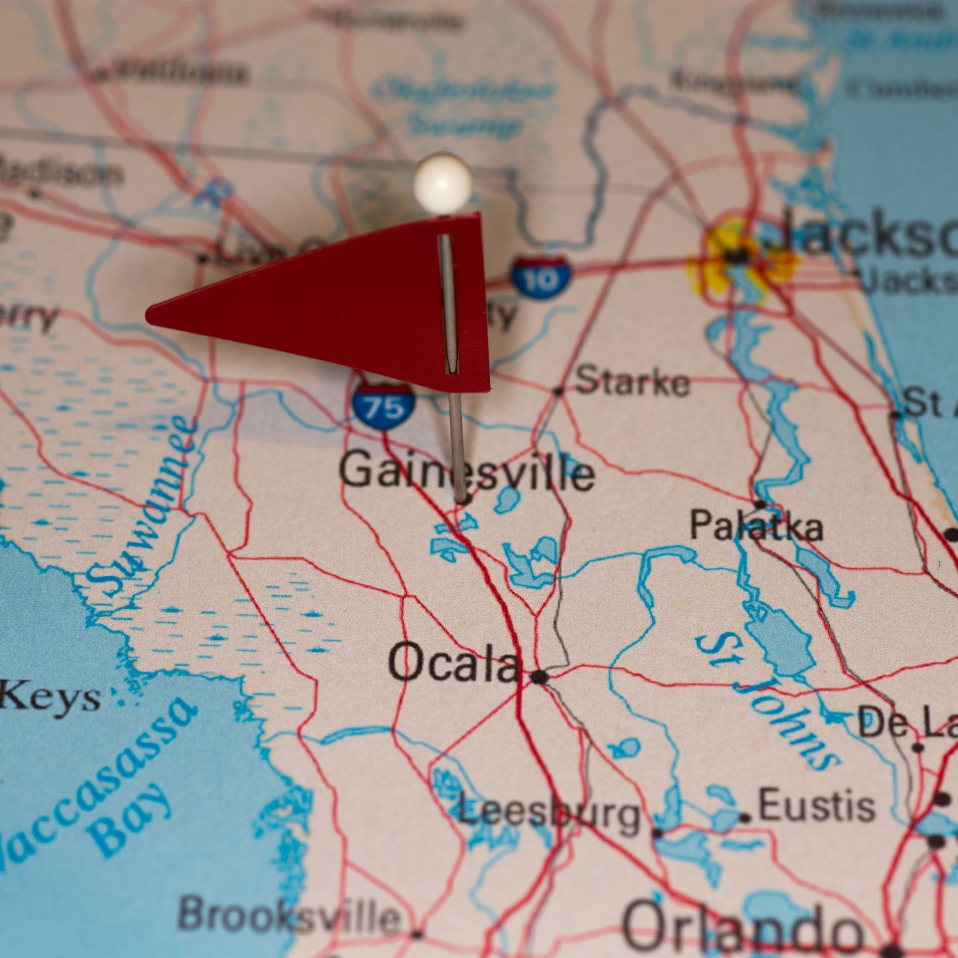 Gainesville, FL Map