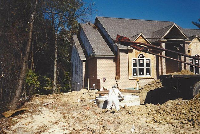 Installing the Septic Tank on the Ground — Plymouth, IN — Creed Septic System Specialist