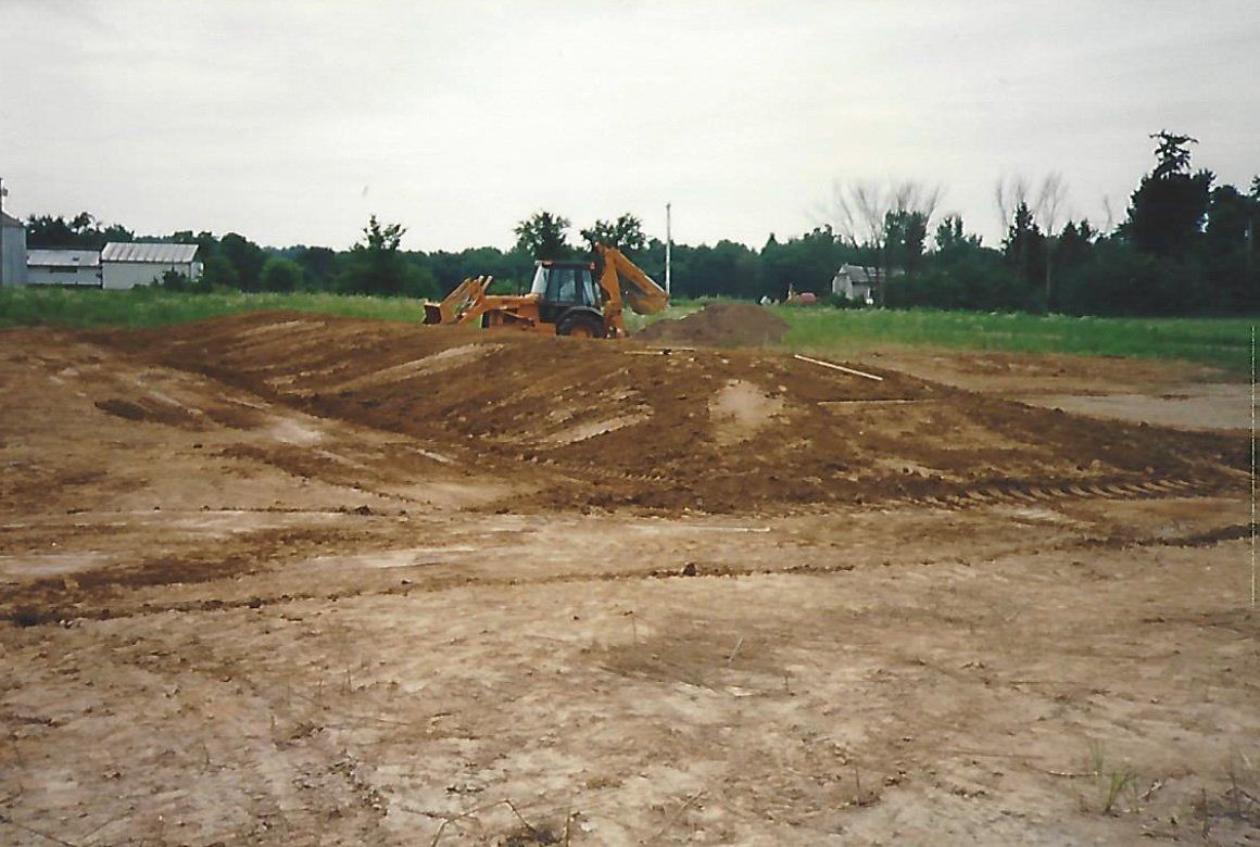 Excavator Truck on Work — Plymouth, IN — Creed Septic System Specialist