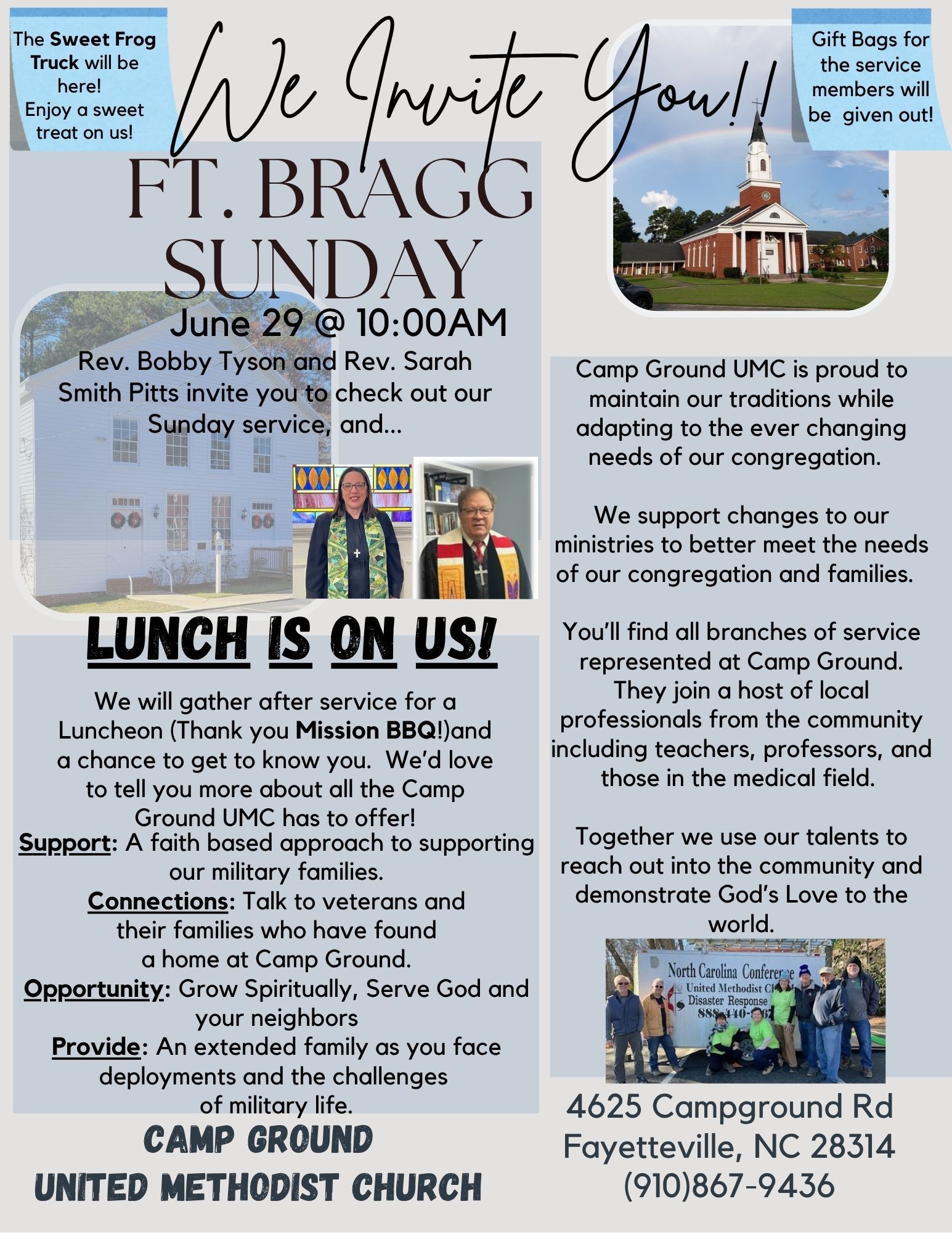 A flyer for a church called united methodist church
