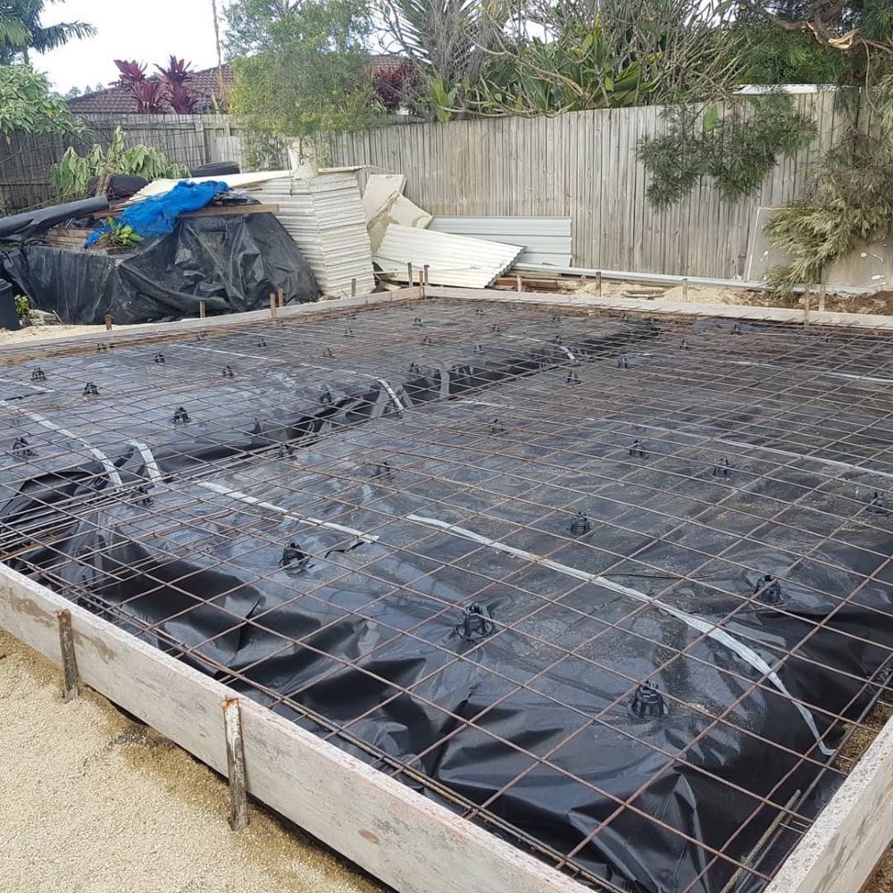 A Concrete Foundation is Being Built in a Backyard — TJ Concreting in Mullumbimby, NSW