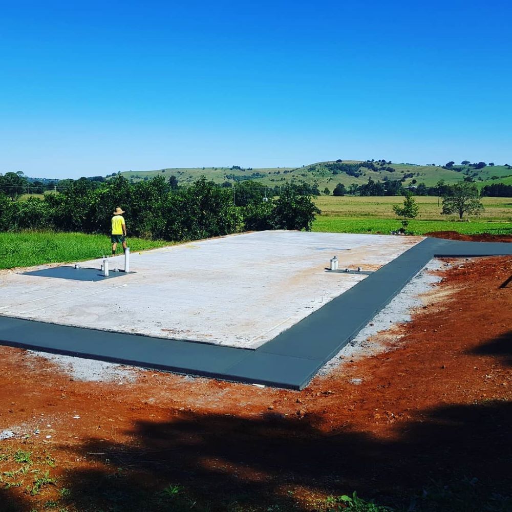 A Concrete Foundation is Being Built in a Field — TJ Concreting in Murwillumbah, NSW