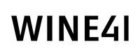 A black and white logo for wine 41 on a white background.
