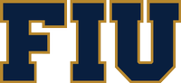 A blue and gold logo for the university of florida.