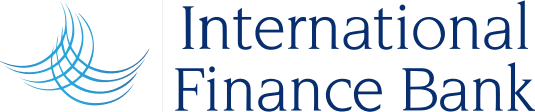 The logo for the international finance bank