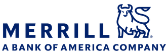 The logo for merrill 's bank of america company