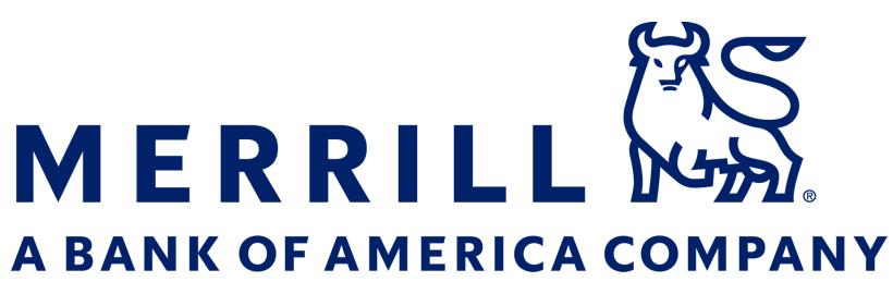 The logo for merrill 's bank of america company