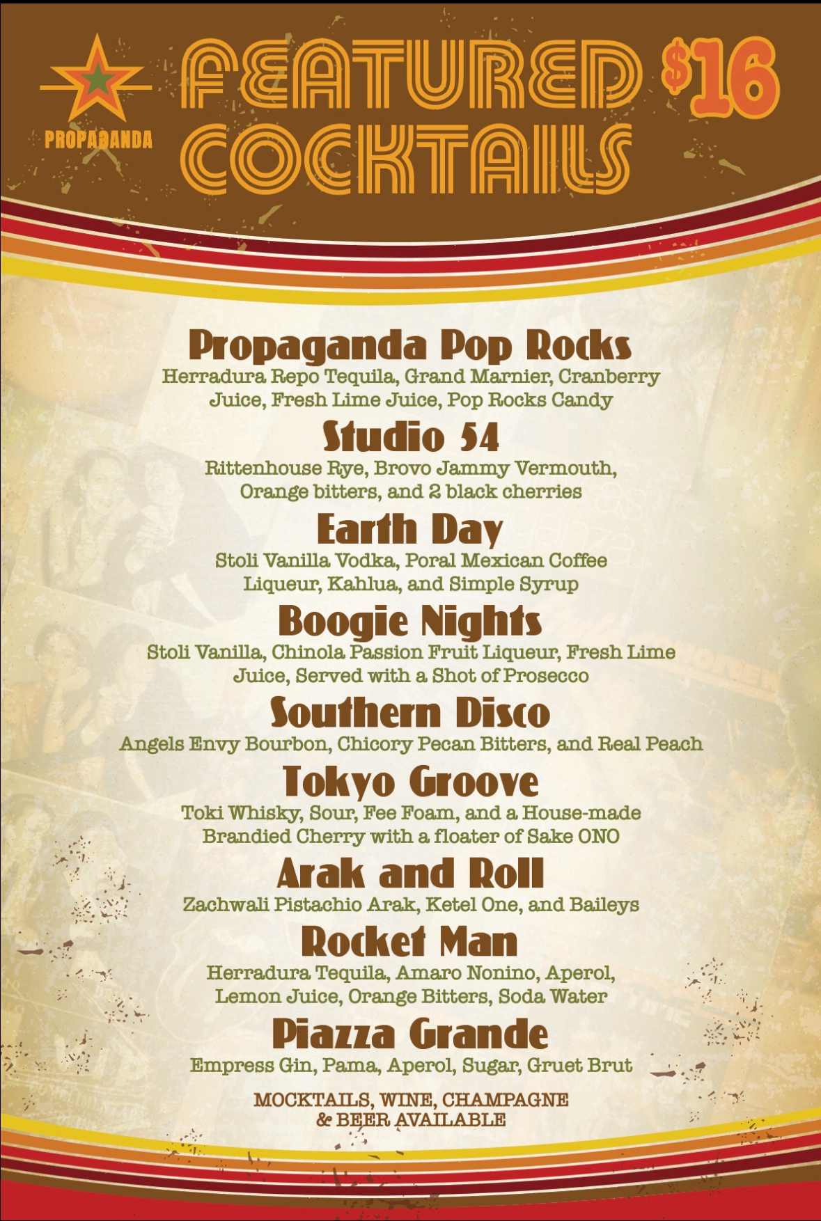 Propaganda Menu 