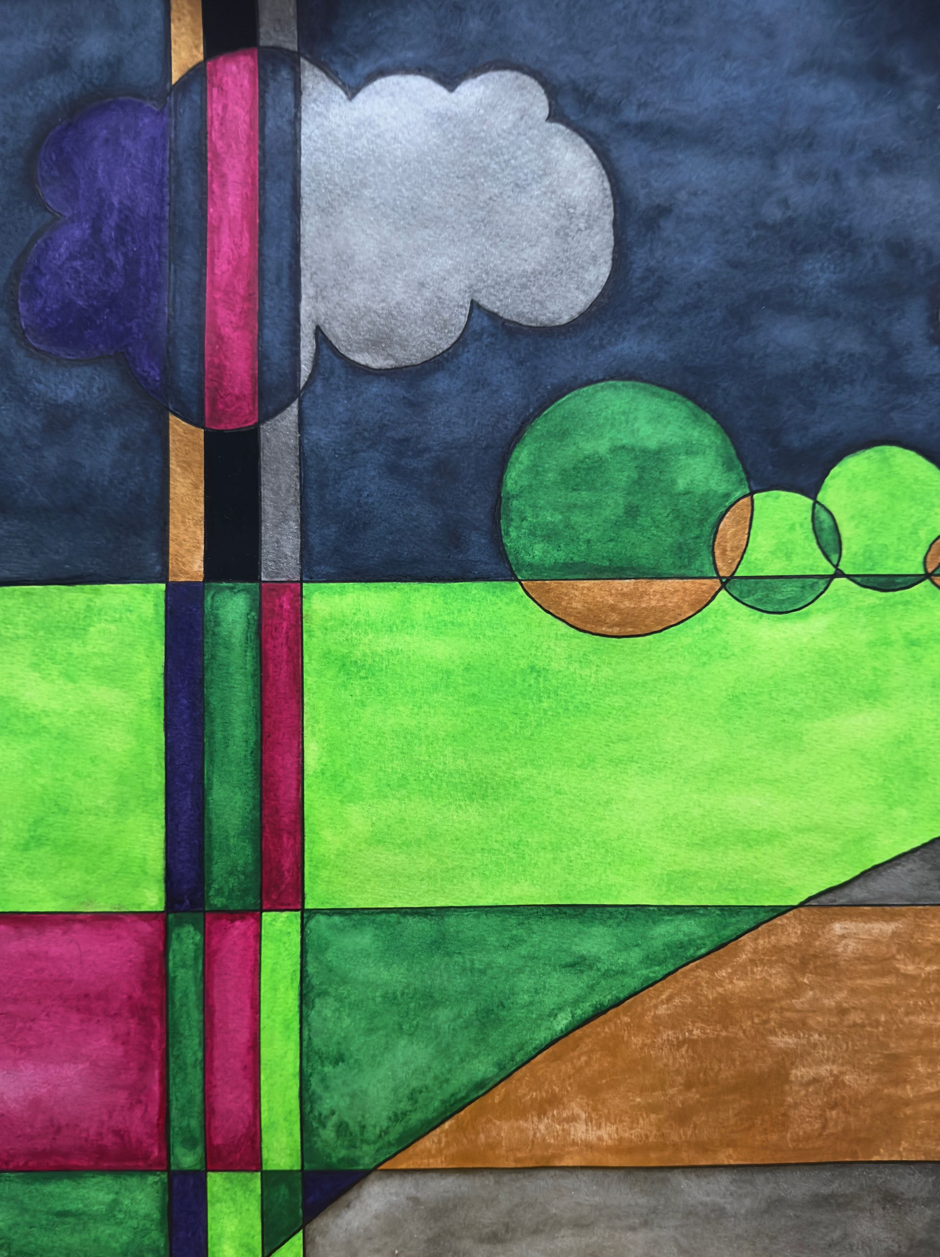 Onderdeel van untitled 2024 je ziet een stukje van de appels en van de appelbomen.