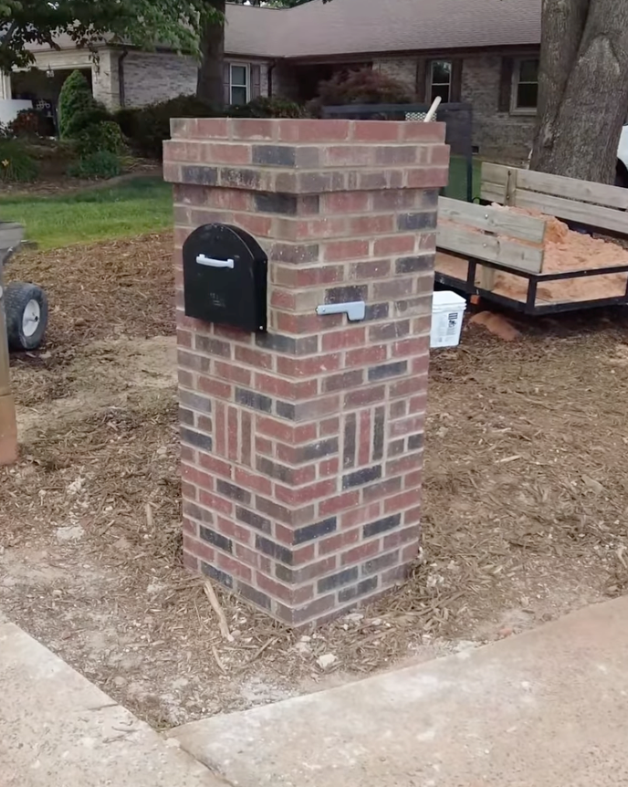 brick mailbox