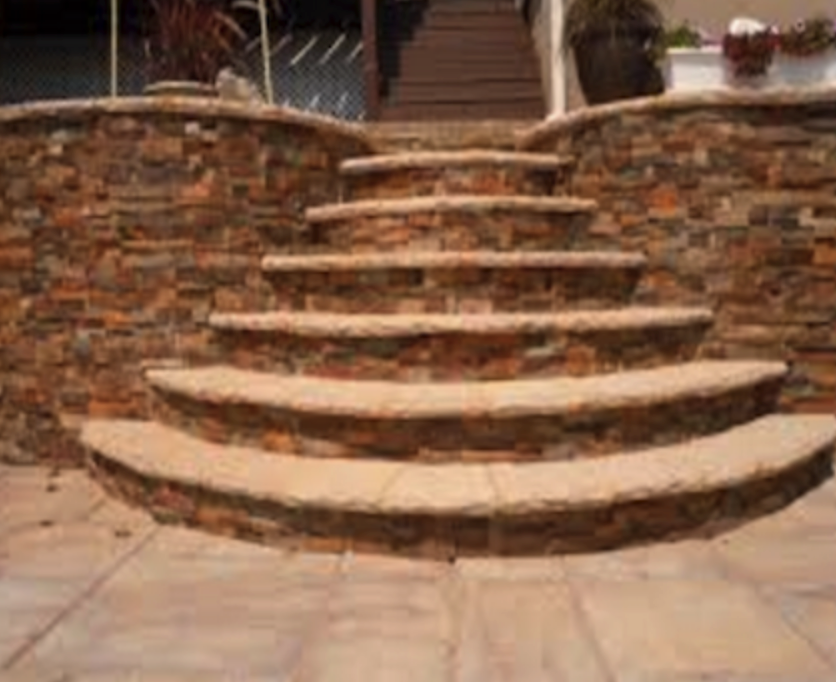 stone and brick steps