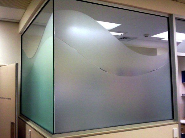 glass design in office