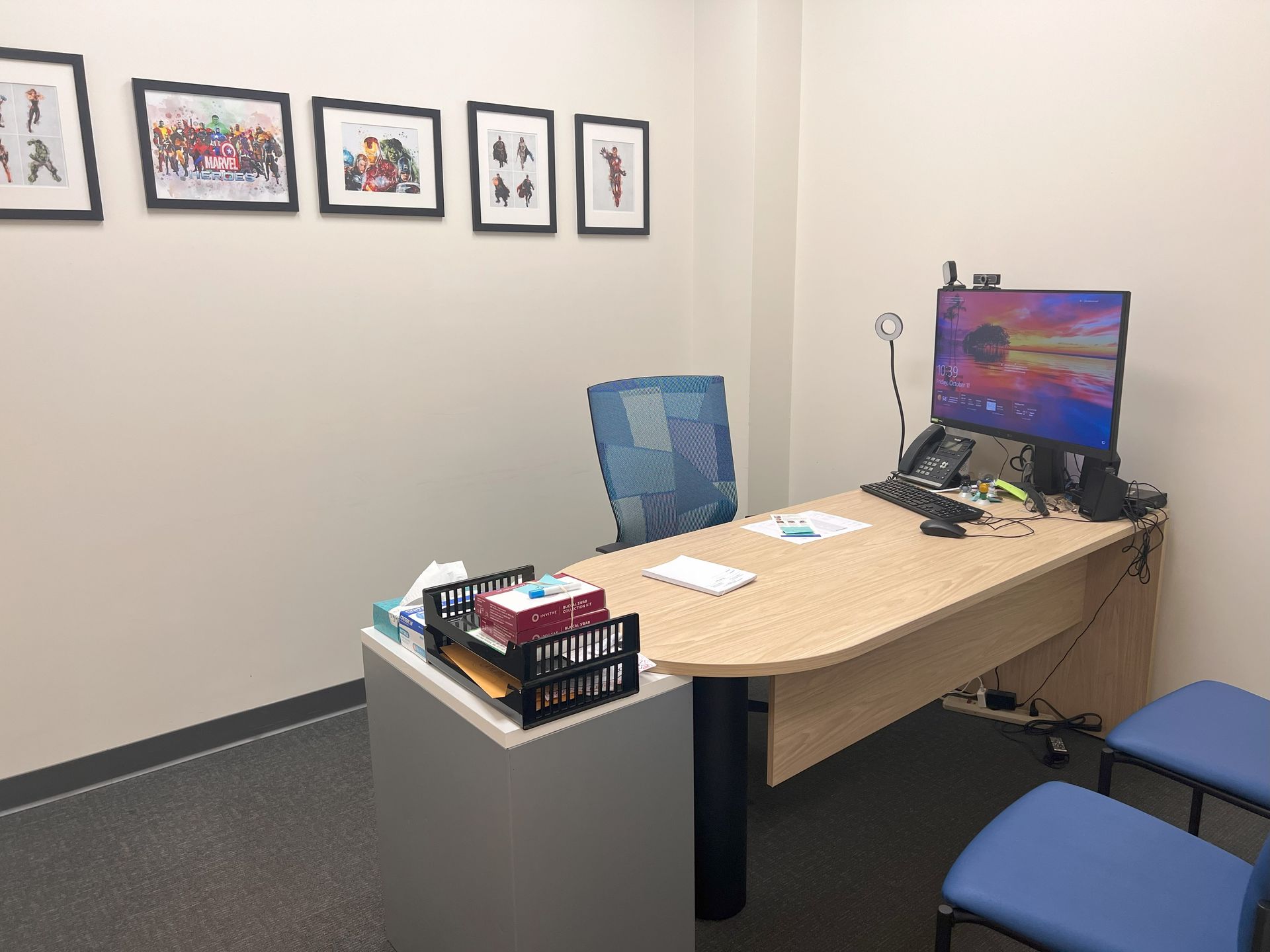 Pediatrician's desk at RBK Pediatrics