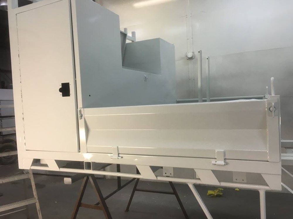 A Truck Bed Trays With A New Finish White Powder Coating — ASSB Armidale Sand & Soda Blasting In Glen Innes, NSW