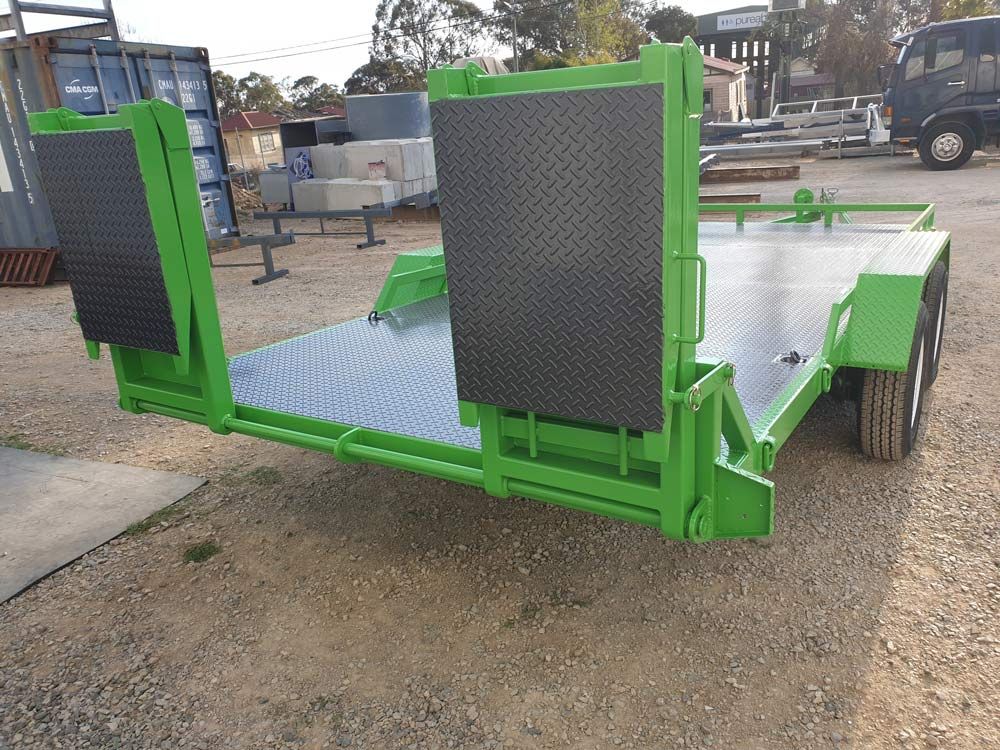 New Finished Green Sand Blasting Trailer — ASSB Armidale Sand & Soda Blasting In  Armidale, NSW