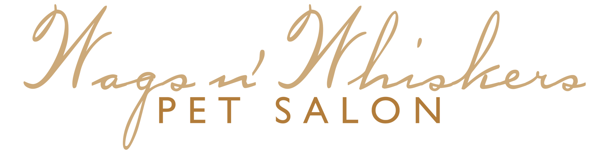 A logo for a pet salon with a white background.