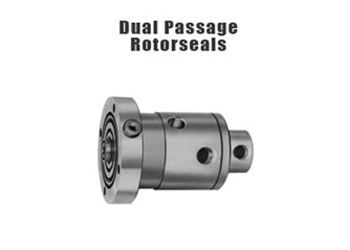 A picture of a dual passage rotor seal on a white background.