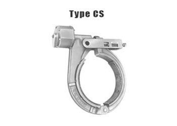 A picture of a type cs clamp on a white background