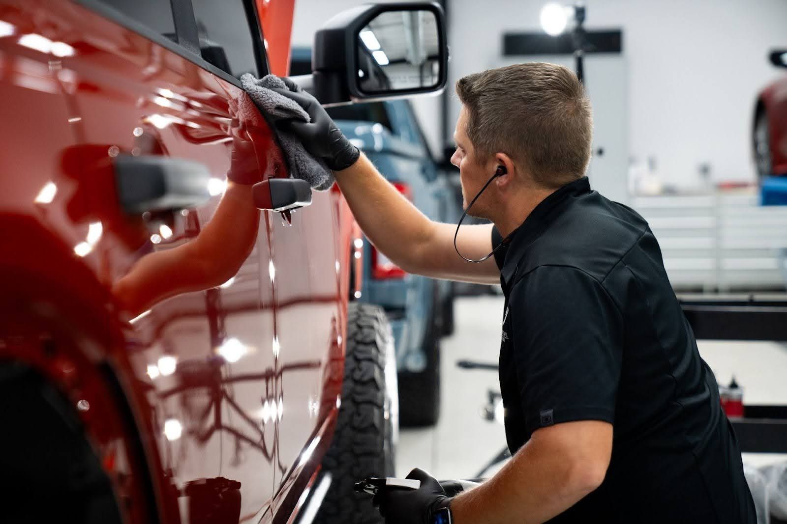 ceramic coating red car