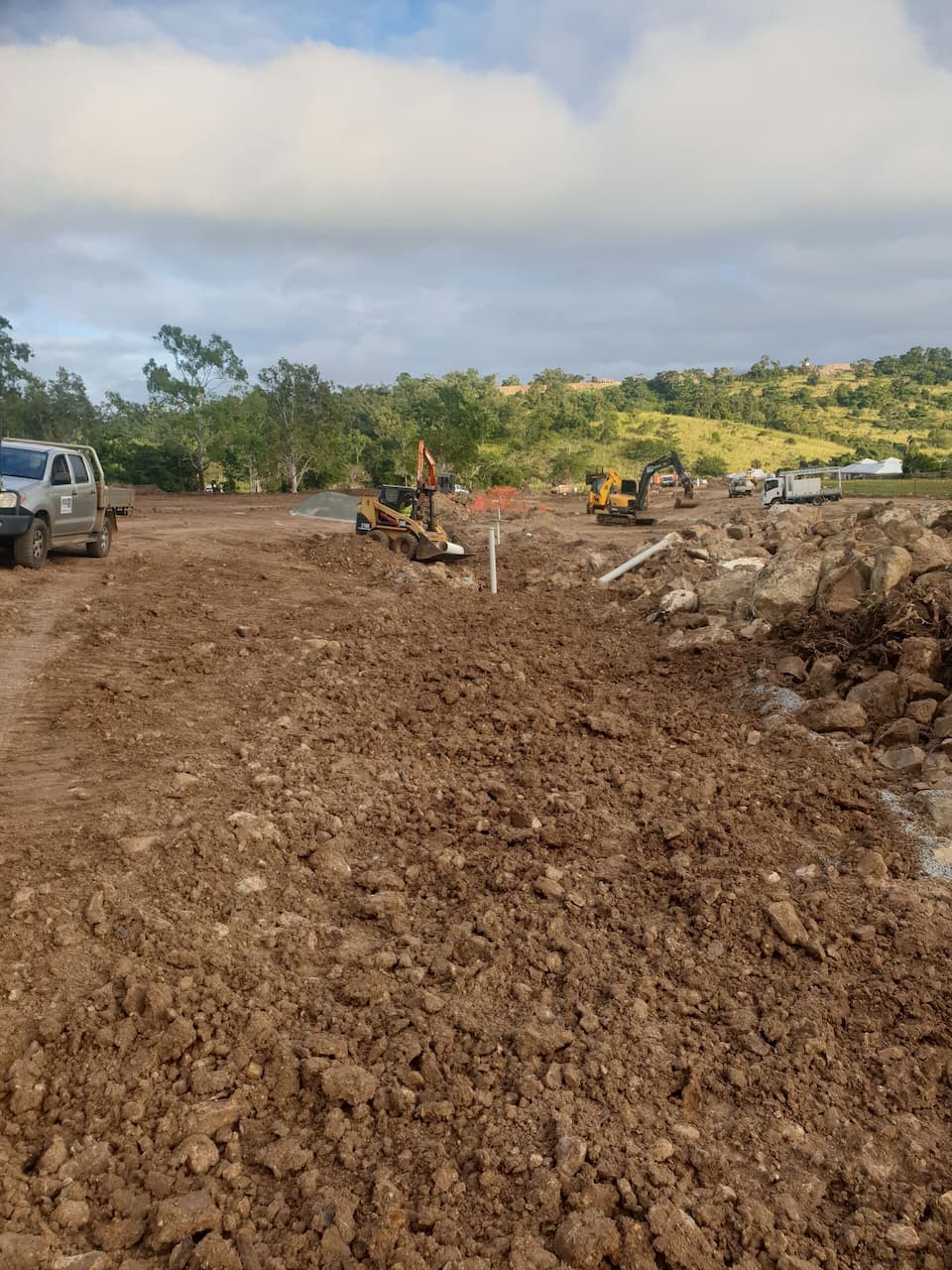 Loose Soil at the Excavation Site — Whitsunday Drainage Contractors in Airlie Beach, QLD
