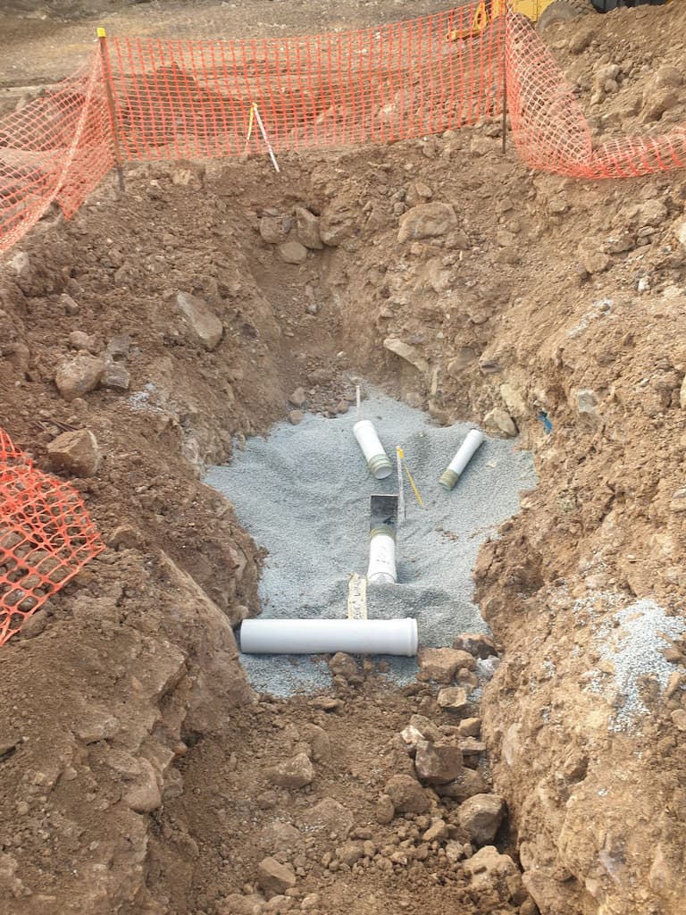 Trench Dug for Pipeline Installation — Whitsunday Drainage Contractors in Airlie Beach, QLD