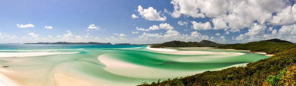 Panorama of Whitehaven Beach on Whitsunday  — Whitsunday Drainage Contractors in Airlie Beach, QLD