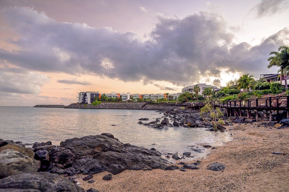 Peaceful Beach Scene at Cannonvale — Whitsunday Drainage Contractors in Airlie Beach, QLD
