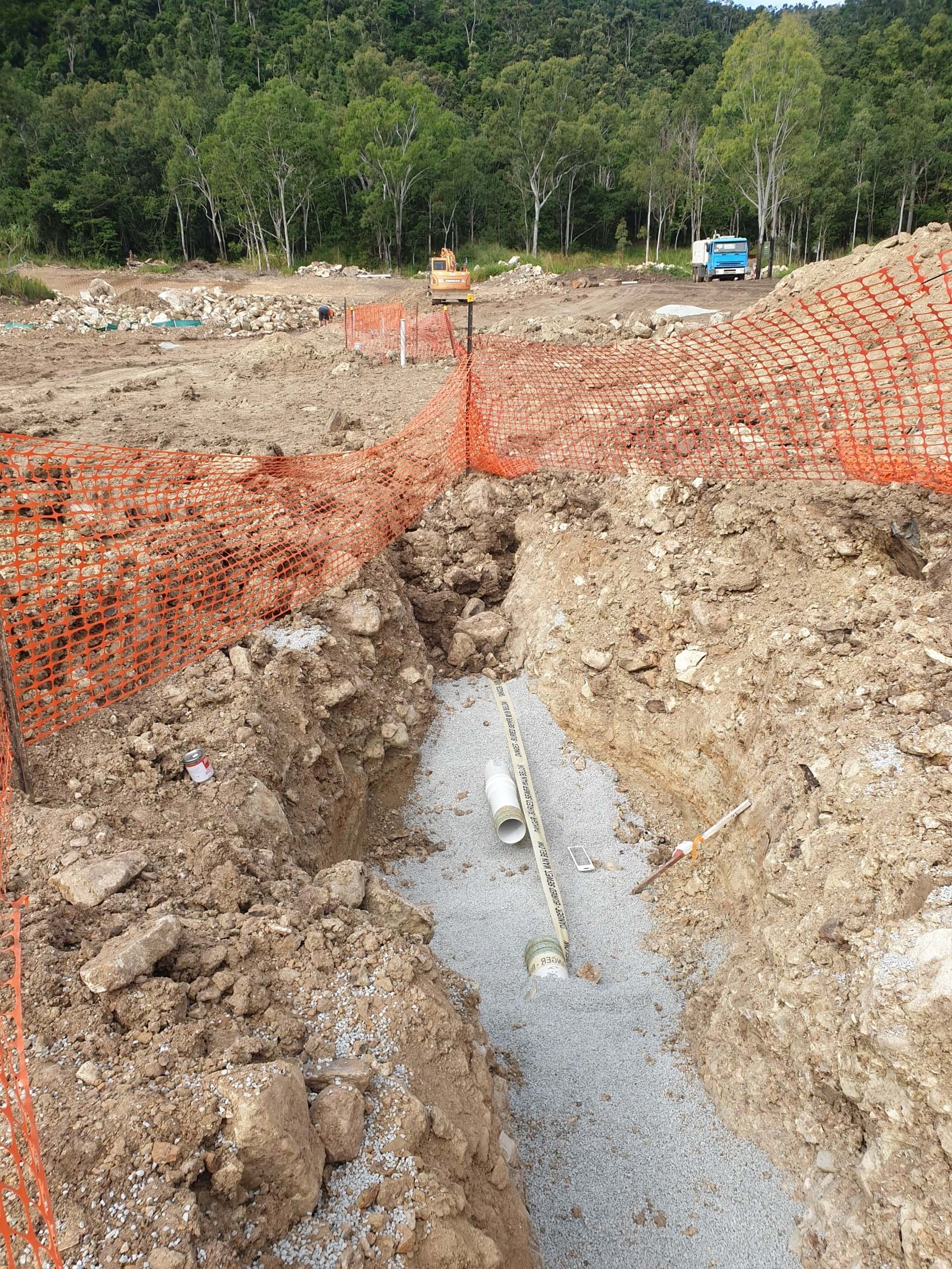 Construction Site — Whitsunday Drainage Contractors in Airlie Beach, QLD