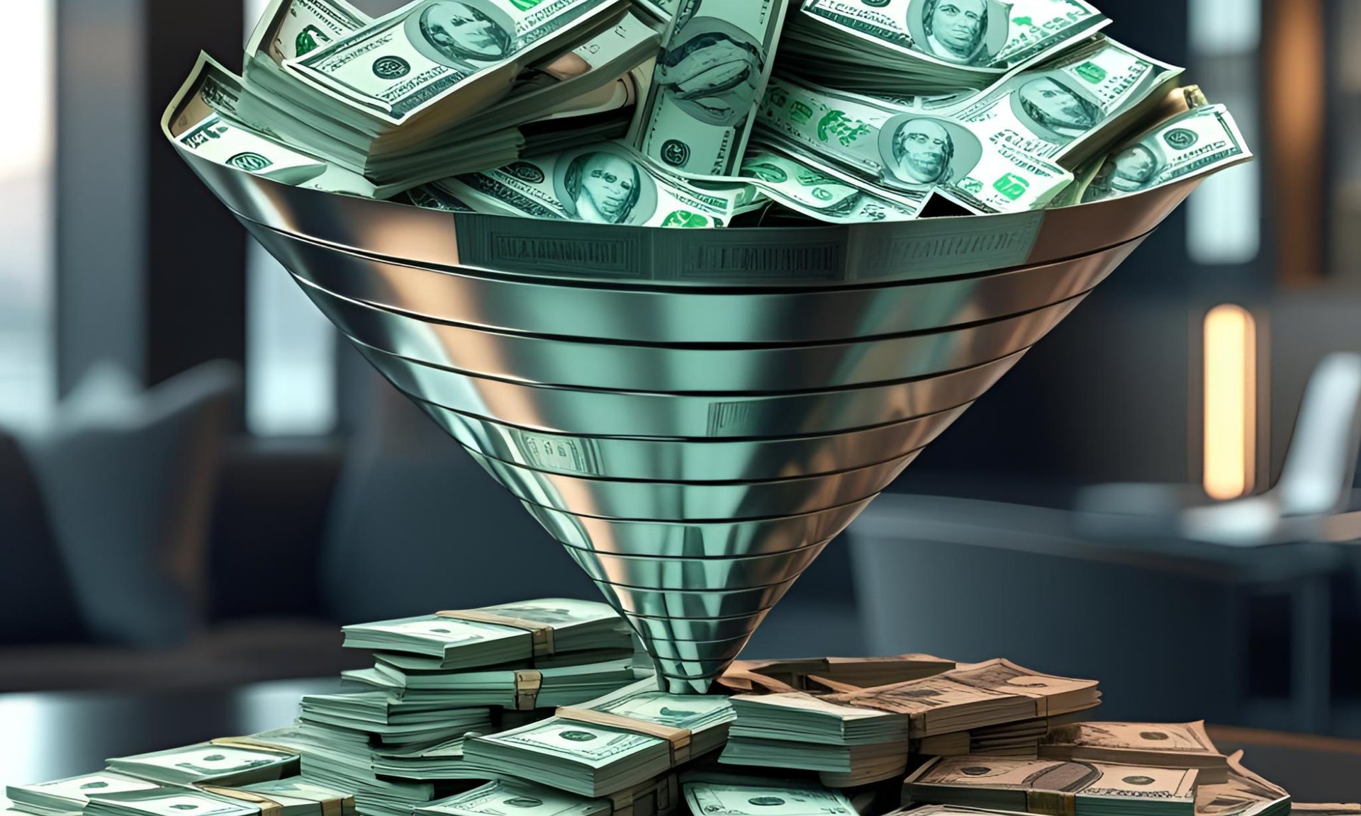 Digital marketing analytics dashboard showing B2B performance metrics and ROI data Image