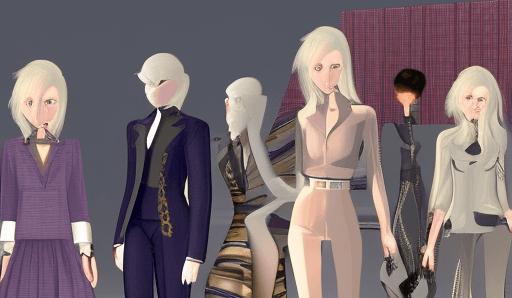 digital avatars representing fashion in the metaverse