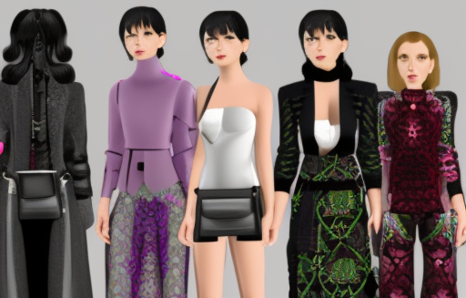 virtual avatars presenting clothing in the metaverse