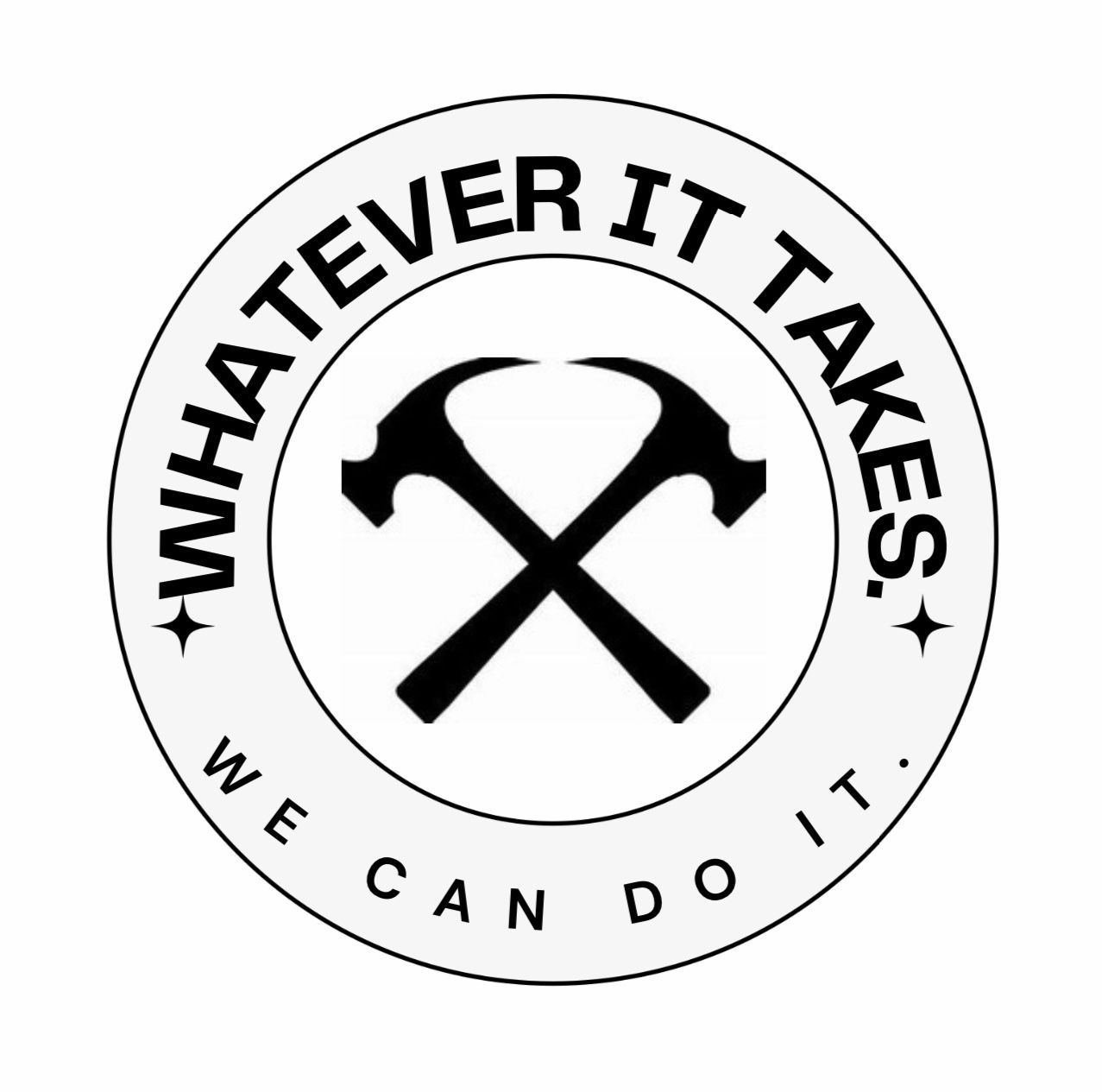 A logo that says whatever it takes we can do it